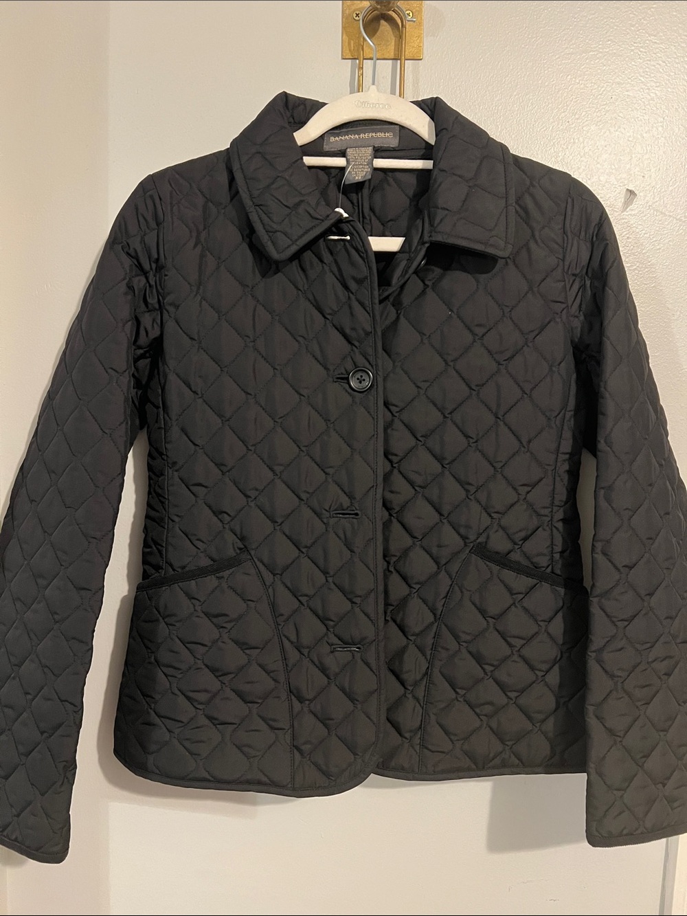 Banana Republic Black Quilted Puffer Jacket New size XS